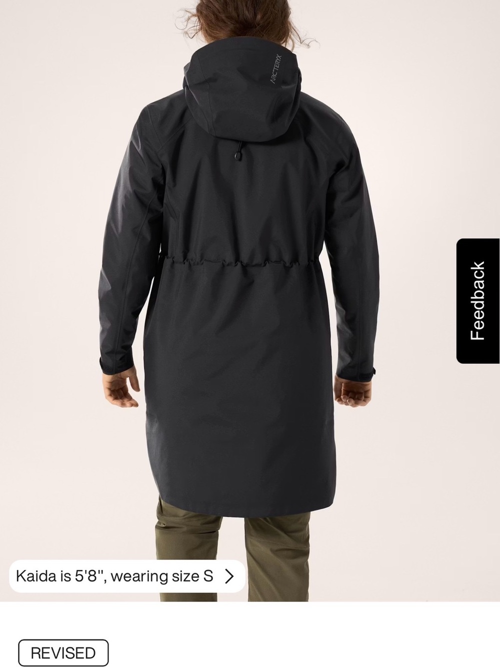 Arc'teryx BETA COAT - Women's Black Hooded Long Rain Jacket BNWT - Picture 2 of 6